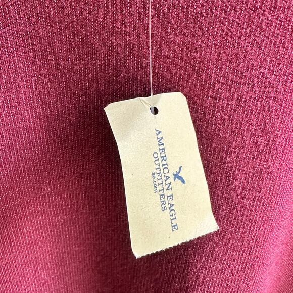 American Eagle Lace Sleeve Slit Back Top NWT - Picture 10 of 10